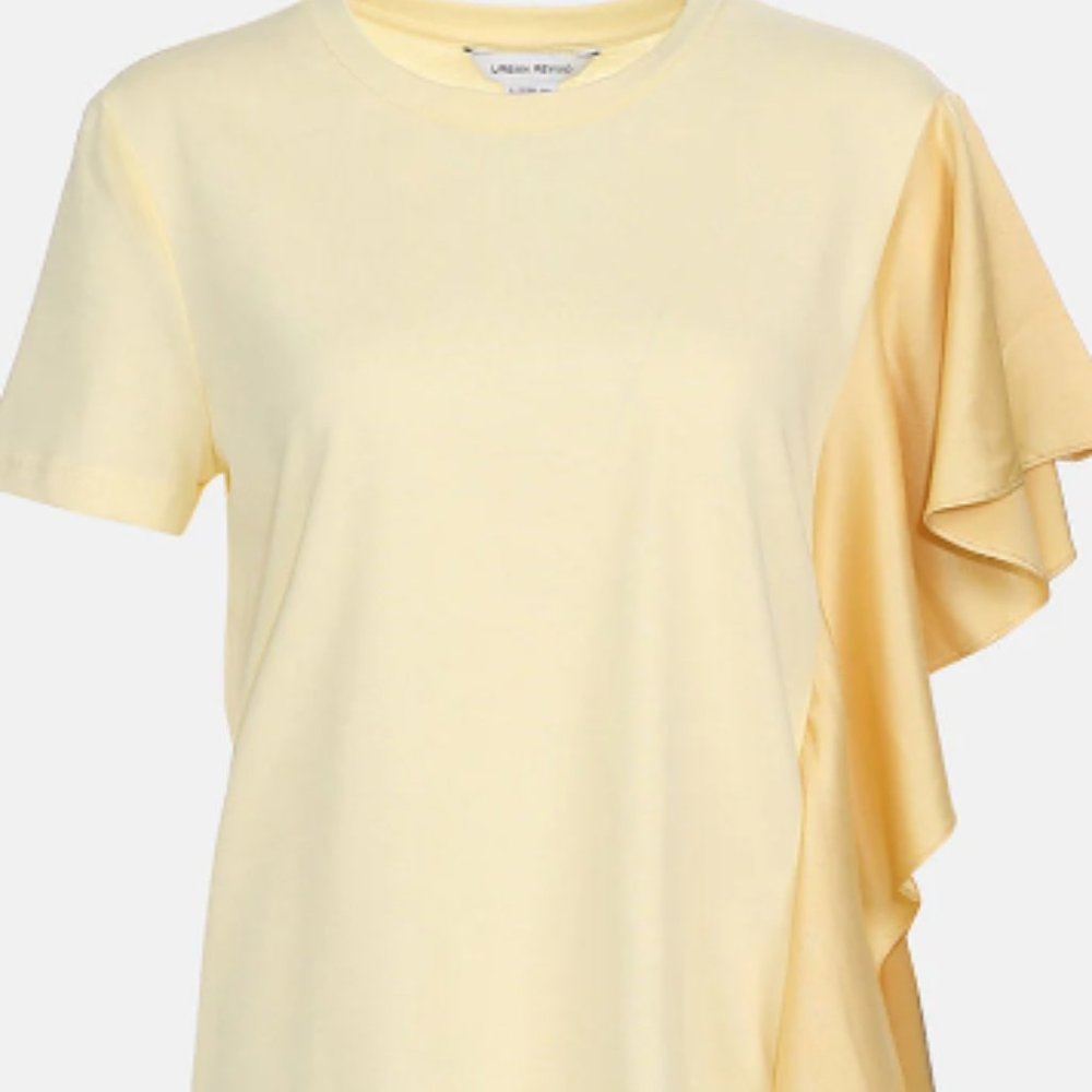 Ruffled Fitted T-Shirt